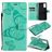 Mobigear Butterfly OPPO Reno 4 Hoesje Bookcase Portemonnee - Turquoise