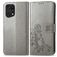 Mobigear Clover OPPO Find X5 Pro Hoesje Bookcase Portemonnee - Grijs