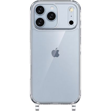 Mobigear Mix & Match Doorzichtig iPhone 17 Pro Max Flexibel TPU Hoesje met koord - Transparant