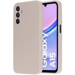 Mobiparts Samsung Galaxy A15 Siliconen Hoesje Backcover - Soft Salmon