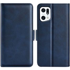 Mobigear Slim Magnet OPPO Find X5 Hoesje Bookcase Portemonnee - Donkerblauw