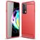 Mobigear Brushed Slim Motorola Edge 20 Hoesje Flexibel TPU Backcover - Rood