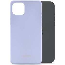 Mobilize Rubber Gelly iPhone 15 Plus Hoesje Flexibel TPU Backcover - Pastel Purple