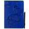 Mobigear Butterfly iPad 7 (2019) Hoes Bookcase + Stylus Houder - Blauw