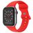 Mobigear Sport Dual Siliconen Apple Watch Bandje Druksluiting - 42/41/40/38 mm - Rood