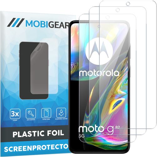Mobigear Motorola Moto G82 Screenprotector Folie - Case Friendly (3-Pack)