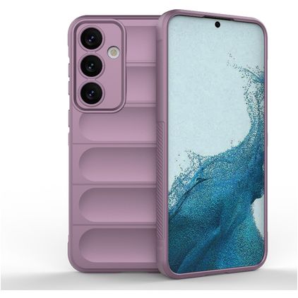 Mobigear Bumpy Samsung Galaxy S24 Plus Hoesje Flexibel TPU Backcover - Paars