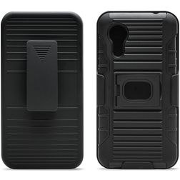 Xccess Combo Samsung Galaxy Xcover 5 Hoesje Hardcase Backcover met Standaard - Zwart