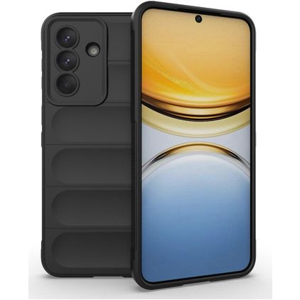 Mobigear Bumpy Samsung Galaxy A57 Hoesje Flexibel TPU Backcover - Zwart