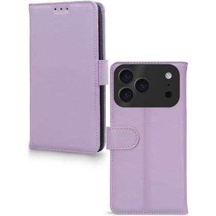 Mobilize Premium Gelly iPhone 17 Pro Hoesje Bookcase Portemonnee - Paars