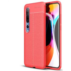 Mobigear Luxury Xiaomi Mi 10 Hoesje Flexibel TPU Backcover - Rood