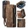 CaseMe 008 iPhone 12 Pro Max Hoesje Uitneembare 2in1 Bookcase Portemonnee - Bruin