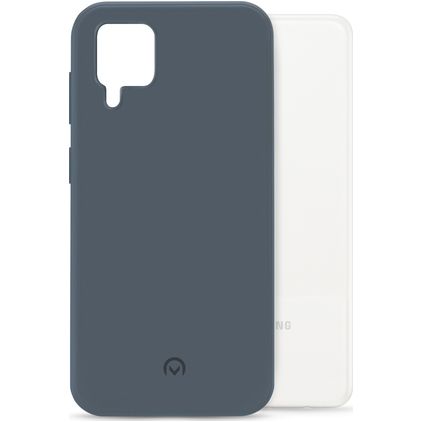 Mobilize Rubber Gelly Samsung Galaxy A12 Hoesje Flexibel TPU Backcover - Matt Blue