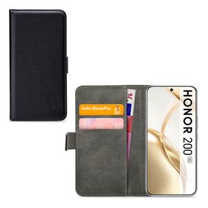 Mobilize Classic Gelly Wallet HONOR 200 Hoesje Bookcase Portemonnee - Zwart