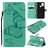 Mobigear Butterfly Samsung Galaxy A21s Hoesje Bookcase Portemonnee - Turquoise