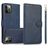 Mobigear Wallet iPhone 16 Pro Max Hoesje Uitneembare 2in1 Bookcase Portemonnee - Blauw