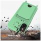 Mobigear Lanyard Card iPhone 16 Plus Siliconen Hoesje met koord en Pasjeshouder - Groen