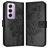 Mobigear Butterfly OPPO Reno 12 Pro Hoesje Bookcase Portemonnee - Zwart
