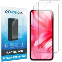 Mobigear Google Pixel 9a Screenprotector Folie - Case Friendly (3-Pack)