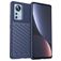 Mobigear Groove Xiaomi 12 Pro Hoesje Flexibel TPU Backcover - Blauw