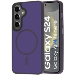 Mobiparts Hardcover Samsung Galaxy S24 MagSafe Hoesje Hardcase Backcover - Satin Purple