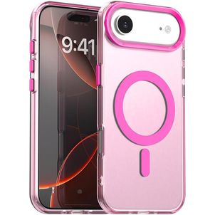 Mobigear Shockproof iPhone Air MagSafe Hoesje Hardcase Backcover - Rood
