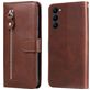 Mobigear Zipper Samsung Galaxy S23 Hoesje Bookcase Portemonnee - Bruin