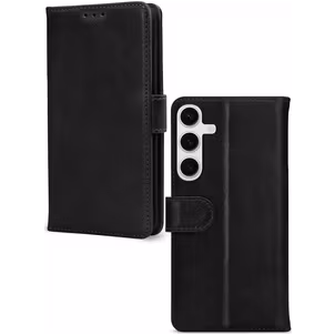 Mobilize Wallet Samsung Galaxy S24 Hoesje Echt Leer Bookcase Portemonnee - Zwart