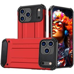 Mobigear Outdoor iPhone 17 Pro Max Hoesje Hardcase Backcover Shockproof - Rood