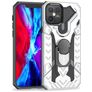 Mobigear Armor Ring iPhone 12 Pro Max Hoesje Hardcase Backcover Shockproof met Ringhouder - Zilver