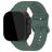 Mobilize Buckle Siliconen Apple Watch Bandje Gespsluiting - 42/41/40/38 mm - Groen
