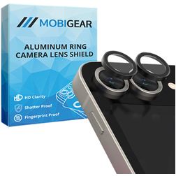 Mobigear Single Samsung Galaxy Z Flip 7 FE Glazen Camera Lens Protector - Case Friendly - Zwart