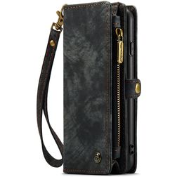 Caseme 008 iPhone 8 Plus Hoesje Uitneembare 2in1 Bookcase Portemonnee - Zwart