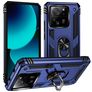 Mobigear Armor Ring Xiaomi 13T Hoesje Hardcase Backcover Shockproof met Ringhouder - Blauw