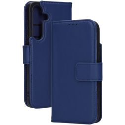 Mobiparts Samsung Galaxy S25 Hoesje Hardcase Backcover Shockproof met Pasjeshouder - Blauw