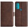 Mobigear Slim Magnet Motorola Moto G71 5G Hoesje Bookcase Portemonnee - Bruin