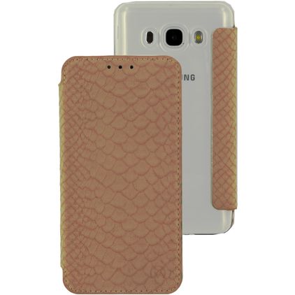 Mobilize Slim Gelly Samsung Galaxy J5 (2016) Hoesje Bookcase - Snake Creamy Rose