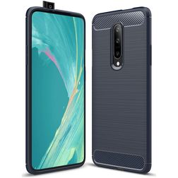 Mobigear Brushed Slim OnePlus 7 Hoesje Flexibel TPU Backcover - Marineblauw