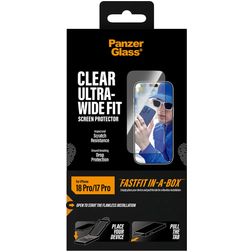 PanzerGlass Ultra-Wide Fit FASTFIT iPhone 17 Pro Glazen Screenprotector - Case Friendly + Installatieframe