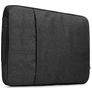 Mobigear Denim Zipper Laptop Sleeve (max 23 cm x 31 cm) Laptop hoes - Zwart