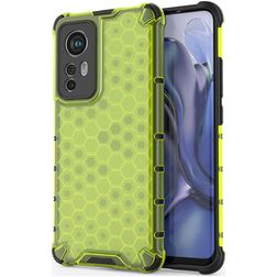 Mobigear Honeycomb Xiaomi 12 Hoesje Hardcase Backcover Shockproof - Groen