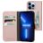 Mobiparts Classic Wallet iPhone 13 Pro Hoesje Bookcase Portemonnee - Roze