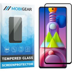 Mobigear Premium Samsung Galaxy M51 Glazen Screenprotector - Case Friendly - Zwart