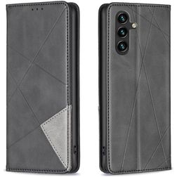 Mobigear Rhombus Slim Samsung Galaxy S25 FE Hoesje Bookcase - Zwart