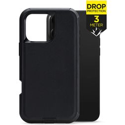 Mobilize Defender iPhone 16 Pro Hoesje Hardcase Backcover Shockproof - Zwart