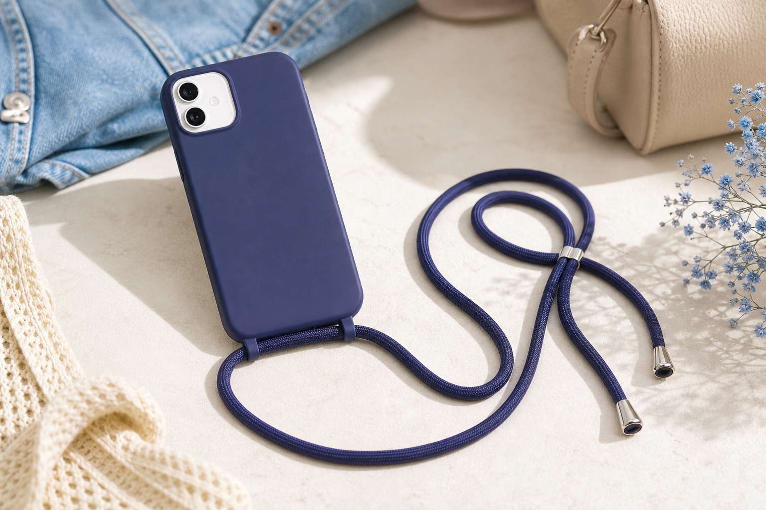 telefoonhoesje met koord
