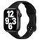 Mobigear Sport Slim Siliconen Apple Watch Bandje Druksluiting - 49/46/45/44 mm - Zwart