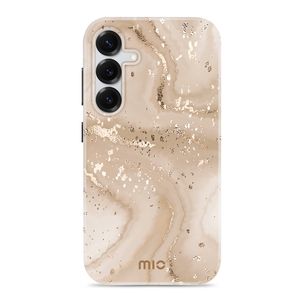MIO Samsung Galaxy S25 MagSafe Hoesje Hardcase Backcover - Gold Marble