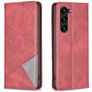 Mobigear Rhombus Slim Samsung Galaxy S24 Plus Hoesje Bookcase - Rood