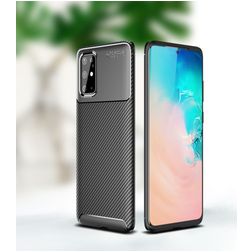 Mobigear Racing OPPO Reno 4 Hoesje Flexibel TPU Backcover - Zwart